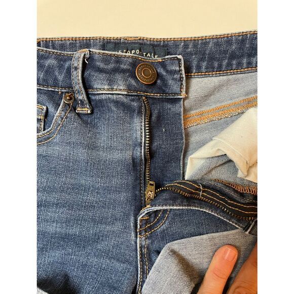 Aeropostale Flex Effects High Waisted Midi Denim Jean Shorts Size 2 EUC - Picture 3 of 8